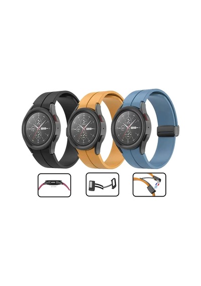Galaxy Uyumlu  Watch 4 Classic 42mm Zore Krd-84 Silikon Kordon