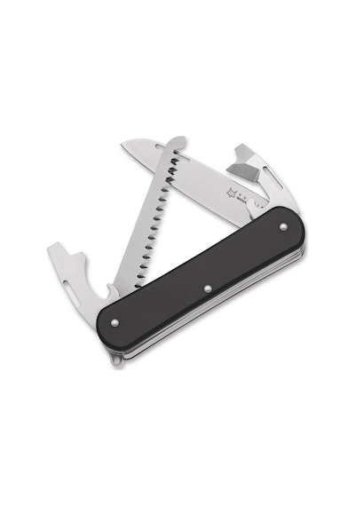Fox Knives Vulpis 130-s4 Aluminum Black Kamp Çakı Siyah