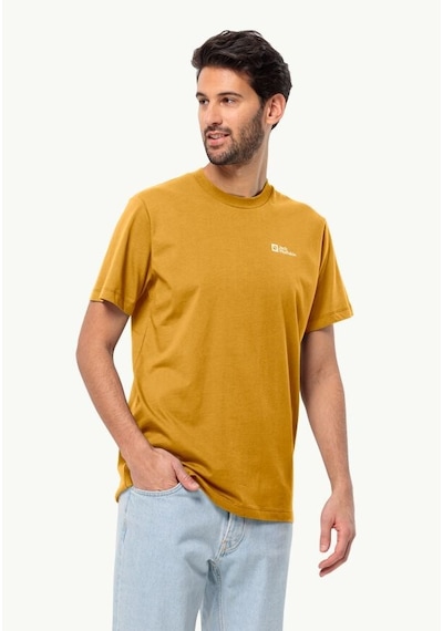 Jack Wolfskin Essential Erkek Outdoor Tişört Hardal Sarı