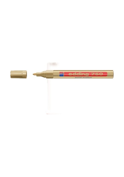 Edding Markör Boya Dekor Yuvarlak Uçlu 2-4 Mm Altın 750 10 Adet
