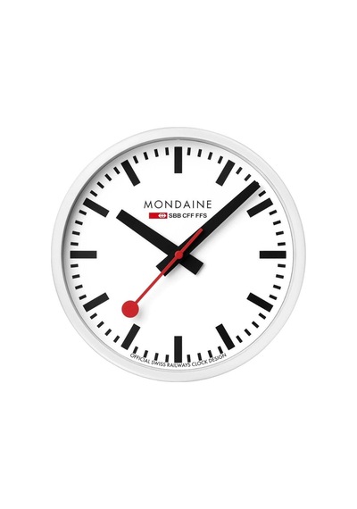 A990.clock.10sbb Mondaine Duvar Saati Metalik