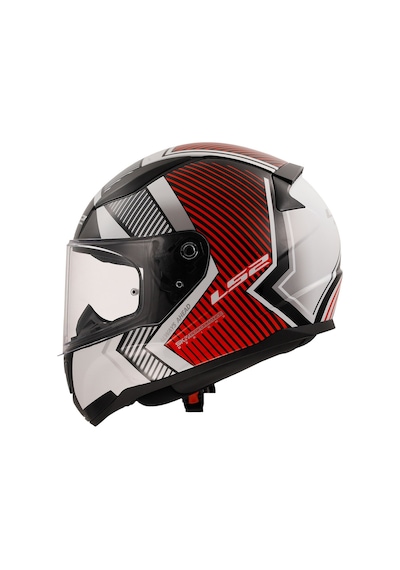 Ls2 Rapid 2 Extra Kapalı Kask Beyaz - Kırmızı