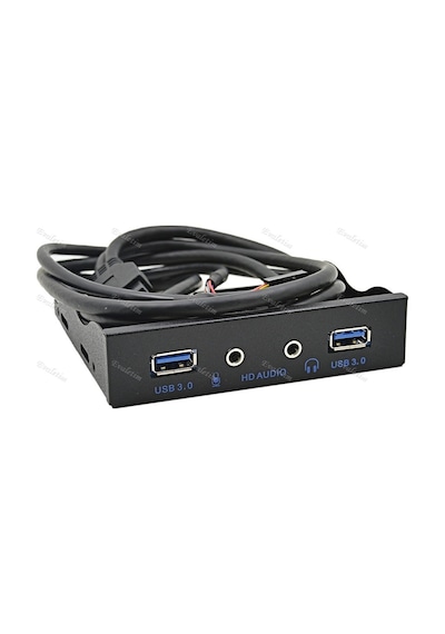 3.5 İnç 2 Port Usb 3.0 3.5Mm Floppy 4291A Mikrofon Kulaklık Diske