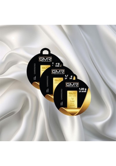 Leva Gold 1 Gr 24 Ayar Gmr Gram Altın 3 Adet