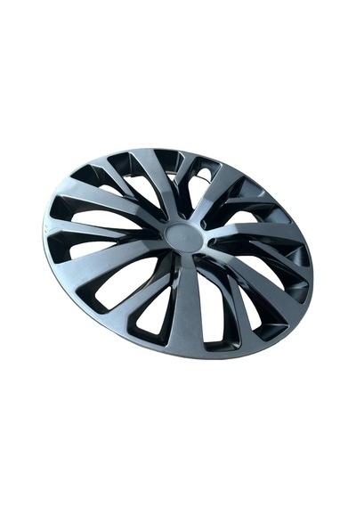 Renault Taliant 15'' İnç Araçlar İçin Uyumlu Jant Kapağı Siyah- Gri Logo