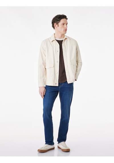 Koton Düğmeli Cep Detaylı Normal Bel Slim Fit Jean Pantolon - Brad Jean Koyu İndigo 6sam40115nd Koton Düğmeli Cep Detaylı Normal Bel Slim Fit Jean Pantolon - Brad Jean Koyu İndigo 6sam40115nd