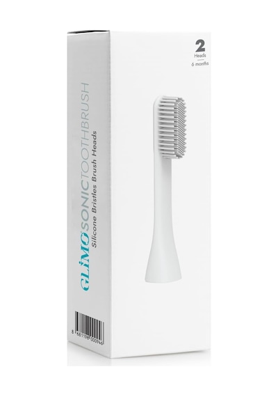 Silicone Head 2 Şarjlı Diş Fırçası Başlığı - White