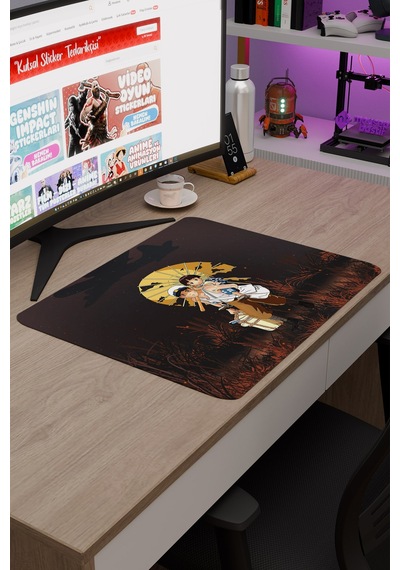 Ateşböceklerinin Mezarı Anime V5 - 48x40 Xl Gaming Kauçuk Kaymaz Taban Mouse Pad Fare Altlığı