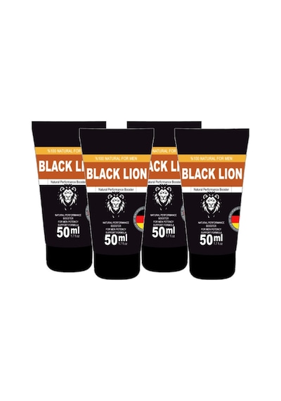 Black Lion 4 Tane X 50 Ml Men Booster Krem Erkeklere Özel Anlar İçin Hareketlendirici Krem