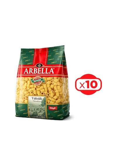 Arbella Yüksük Makarna 500 Gr X 10 Adet