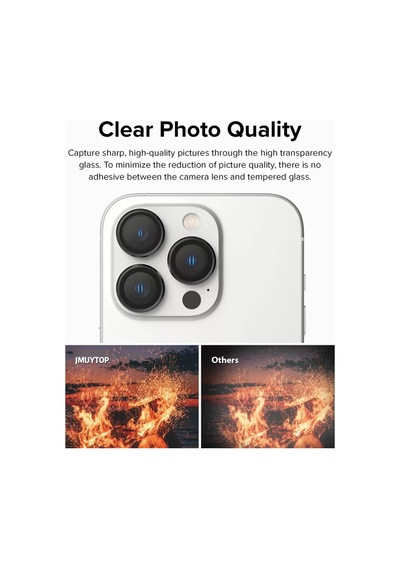 Apple Uyumlu iPhone 14 Pro / Max Metal Halka Set Lens Koruyucu 559226843