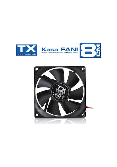 Anatelsan(Ofismen) Tx 8Cm Siyah Kasa Fani 80Mm (Txccf08Bk)