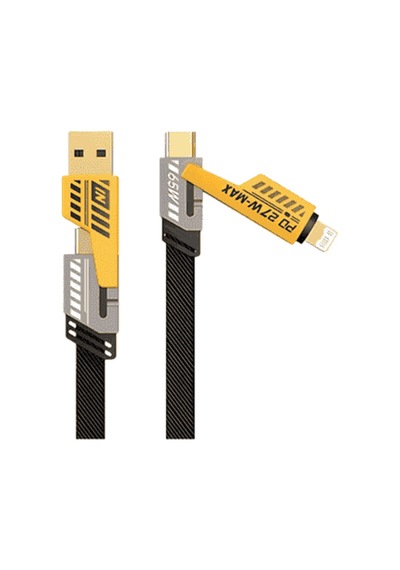 Hızlı Veri Kablosu 4'ü 1 Arada Metal 65w 27w Apple Uyumlu iPhone 480mbps Standart