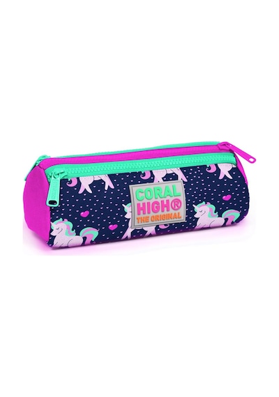 Coral High Kids Lacivert Unicorn Üç Bölmeli Kalem Çantası 22310