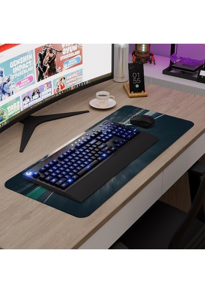 F1 Gaming Mouse Pad Kauçuk Kaymaz Taban Mousepad V1, 70x30 Xl