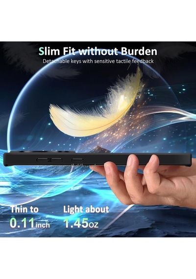 Samsung Uyumlu Galaxy S26 Ultra Kılıf M-safe Şarj Özellikli Şeffaf Transparan Arka Görünüm Renkli Çerçeve M-safe Zore Krom Kapak Siyah