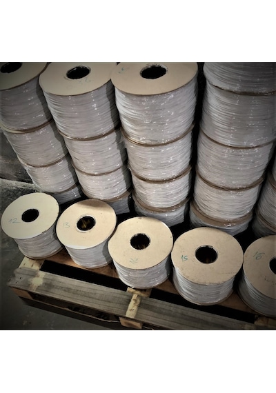 Pvc Kaplı Bağ Teli, Torba Teli, Klips Beyaz 9 Cm'lik/kg