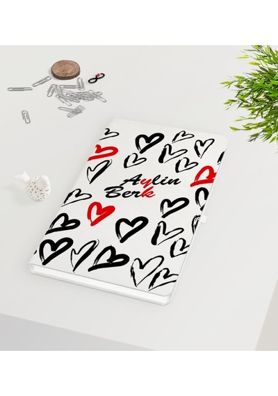 Kişiye Özel Sevgililer Günü Beyaz Defter-64
