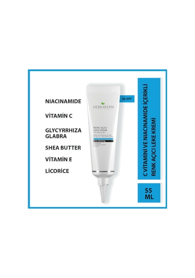 Herbaderm Yüz Beyazlatıcı Krem 60 ML