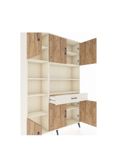 Arges Dolap 10 Raflı Tek Çekmeceli 6 Kapaklı 132x30x195 Aytaş... Aytaşı Arges Dolap 10 Raflı Tek Çekmeceli 6 Kapaklı 132x30x195 Aytaş... Aytaşı