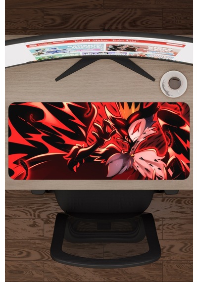 Helluva Boss Kaymaz Dikişli Kauçuk Oyuncu Mousepad V2 - 70x30 Xl Gaming Mouse Pad Fare Altlığı