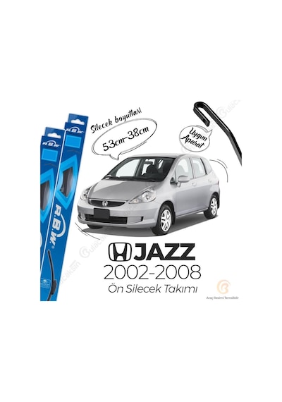 Honda Jazz Muz Silecek Takımı (2002-2008) RBW