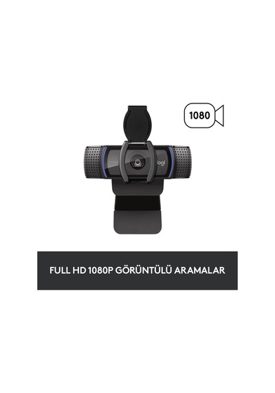 Logitech C920S HD PRO Webcam-SIYAH 960-001252