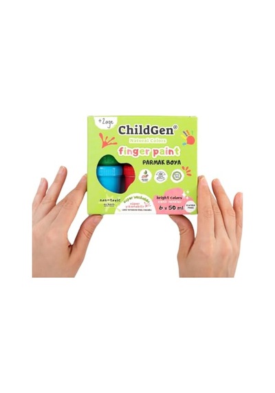 Childgen Yıkanabilir Parmak Boya Seti 6 Adet 12