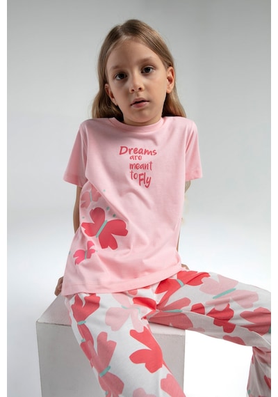 Rolypoly Kız Çocuk Pembe Pijama Takımı Rp3597-c-v2 Pembe