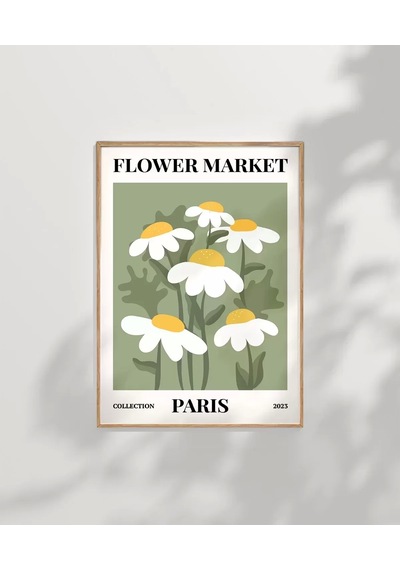 Çerçevesiz Poster Paris'in Neşeli Papatyaları