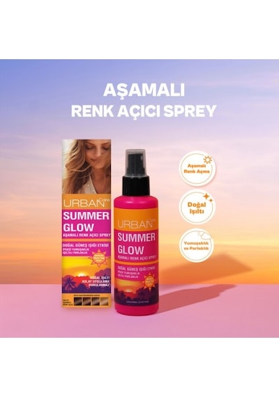 Urban Care Summer Glow Aşamalı Kalıcı Renk Açıcı Saç Sprey 2 x 150 ML