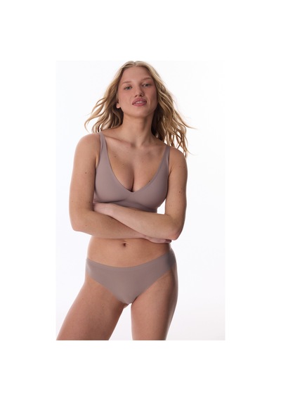 Penti Vizon Rengi Fit Decolette Invisible Balensiz Sütyen