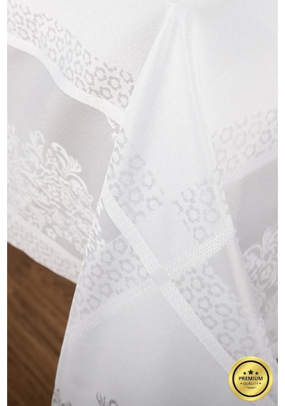 Viyana Lüx Jakar Kumaş Gri Masa Örtüsü Dikdörtgen 160x320 Cm - 1114 Çok Renkli