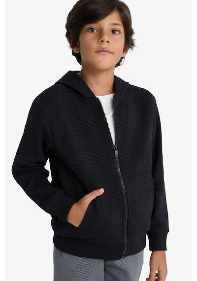 Defacto Erkek Çocuk Kapüşonlu Fermuarlı Sweatshirt T7468a625aubk81 Siyah Defacto Erkek Çocuk Kapüşonlu Fermuarlı Sweatshirt T7468a625aubk81 Siyah