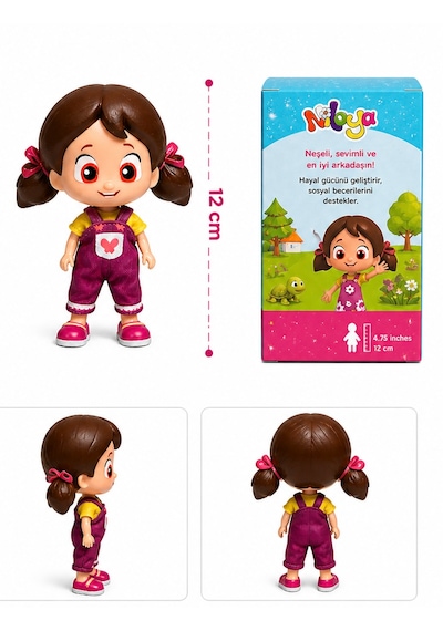 Niloya Mini Oyuncak Bebek 12 Cm Sevimli Figür