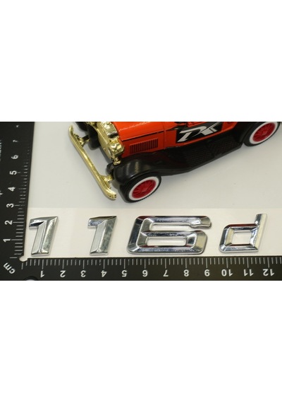 Bmw 116D Bagaj Krom Metal 3M 3D Yazı Logo