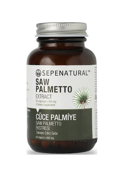 Sepe Natural ﻿Saw Palmetto Cüce Palmiye Ekstresi 400 MG 60 Kapsül