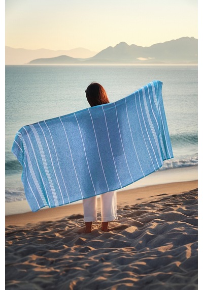 Favora Peştamal Plaj Havlusu 90x140 - Mavi