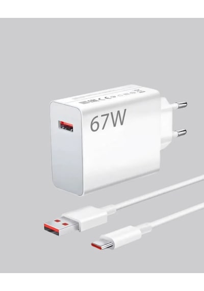 67 Watt Güçlü Turbo Şarj Aleti Samsung Note 10 Note 20 Uyumlu .