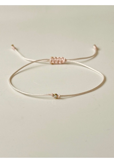 14 Ayar Dorika Toplu Rengarenk Altın Bileklik Gold Bracelet İpli Altın Bileklik Gümüş