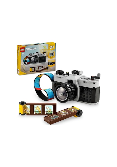 LEGO® Creator 3’ü 1 Arada Retro Fotoğraf Makinesi 31147 - 8+ Yaratıcı Oyuncak Yapım Seti  (261 Parça)