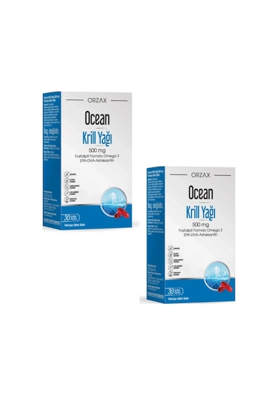 Ocean Krill Oil 500 Mg 30 Softjel Kapsül 2'li Paket