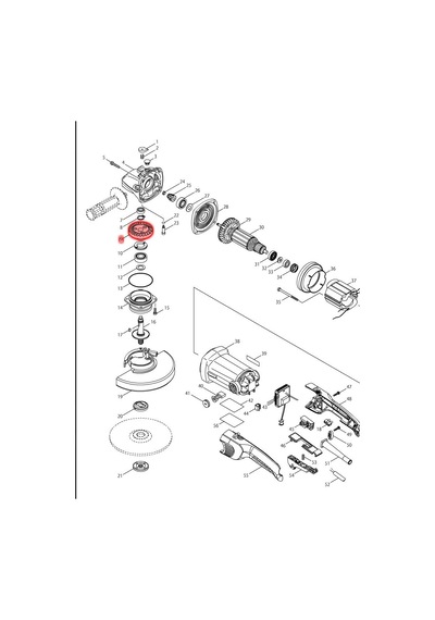 Makita GA7012C Dişli Ürün Kodu 227459-8