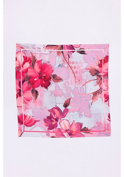 Aşk Çiçeği Model Fular Bandana Şal Estascarf 70x70 Cm Renkli