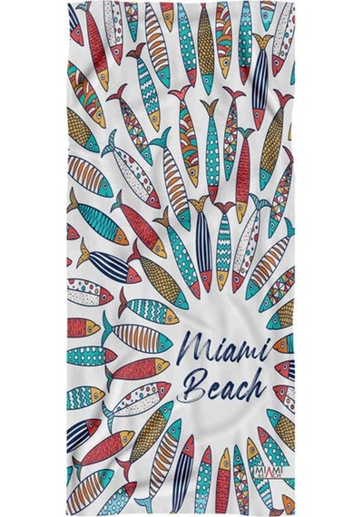 Dijital Baskılı Deniz Havuz Plaj Havlusu 70X140 Cm. - H028