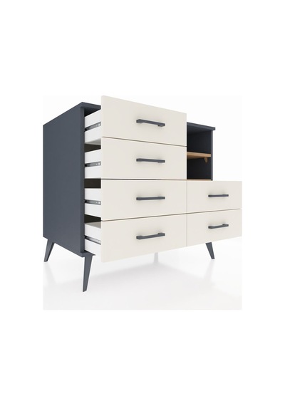 Kronos Şifonyer 2 Raflı 6 Çekmeceli 88x59x80 Antrasit-çam/aytaşı Çam/aytaşı Kronos Şifonyer 2 Raflı 6 Çekmeceli 88x59x80 Antrasit-çam/aytaşı Çam/aytaşı