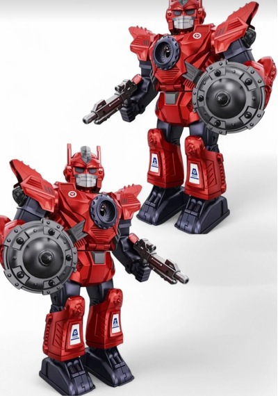 Pilli Sesli Işıklı Ve Müzikli Buhar Çıkartan Hareketli Pilli Robot 34 Cm - Buhar Atan Müzikli Robot