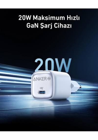 Anker Zolo 20w 1c Şarj Cihazı Beyaz