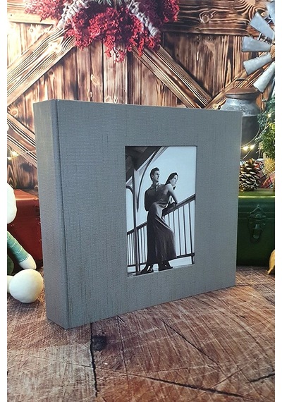 Aledo 10x15cm 600'lük Klasörlü Koton Desenli Lüx Fotoğraf Albümü