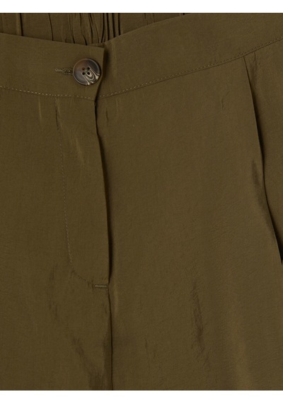 Lcw Everyday Haki Modal Karışımlı Pileli Kadın Şort